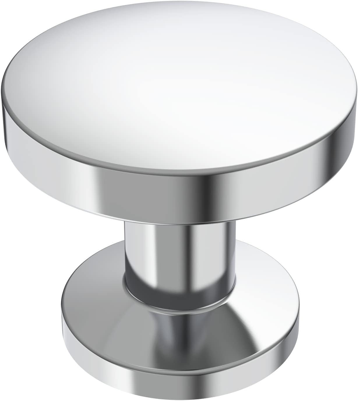 Polished Chrome Cabinet Knobs - 30 Pack Elegant Hardware