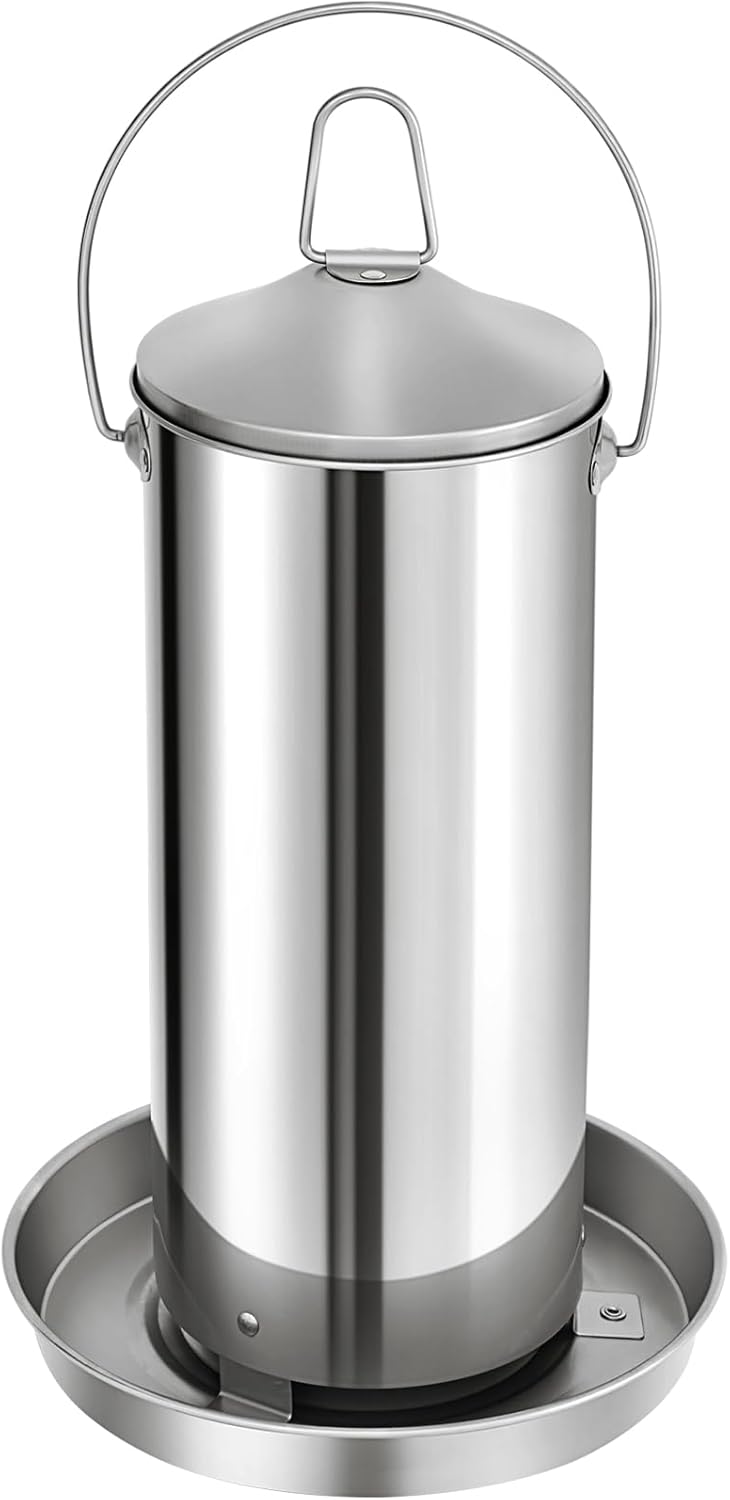 RYFT 4KG Stainless Steel Chicken Feeder - Durable & Rust Resistant