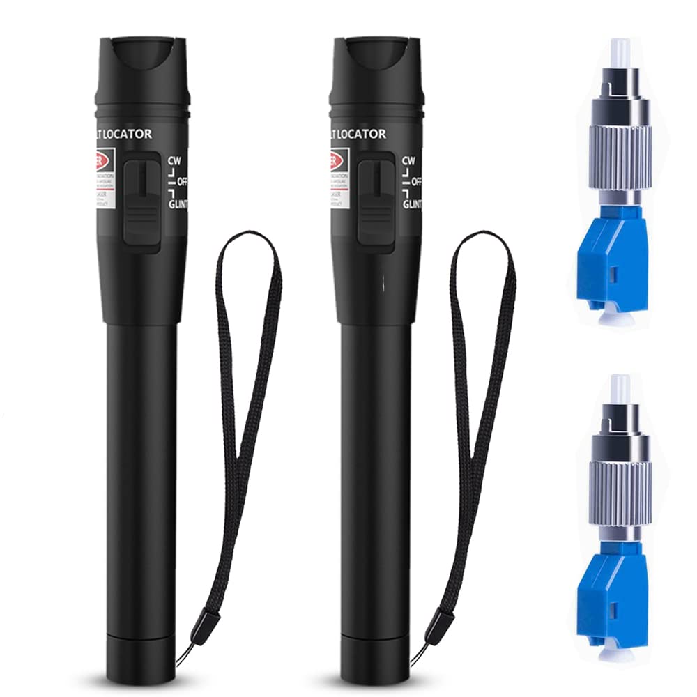 2PCS Fiber Visual Fault Locator Kit for Efficient Fiber Testing