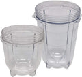 Replacement 16oz Tall Cup and 12oz Short Cups Set for Magic Bullet