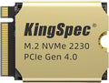 KingSpec 2TB M.2 2230 SSD with Copper Heatsink for Gaming