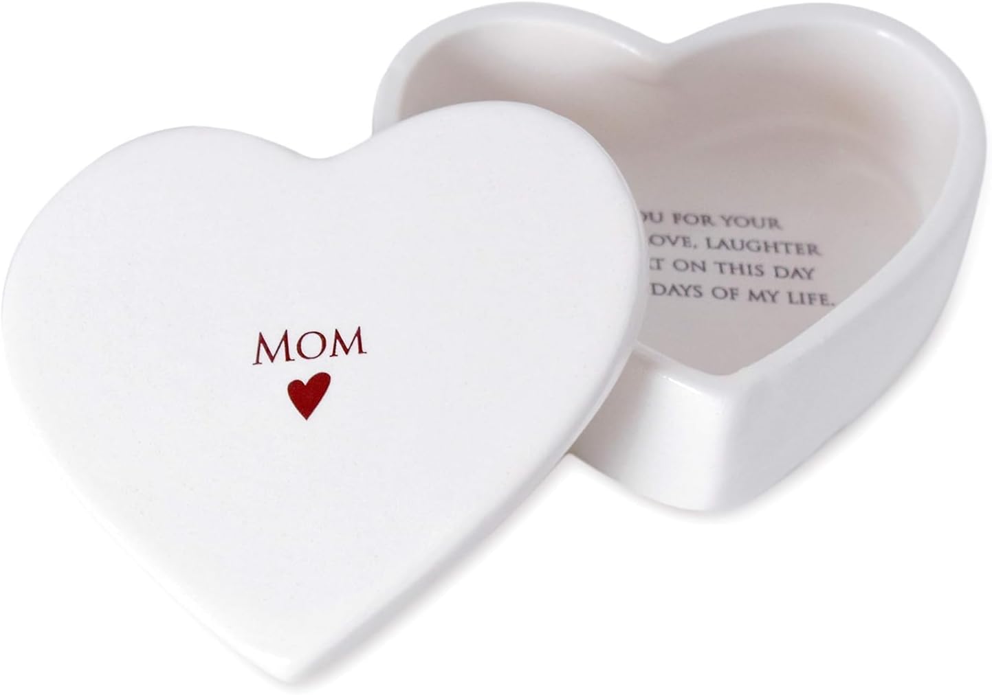 Heart Shaped Jewelry Keepsake Box for Mother of the Bride or Groom