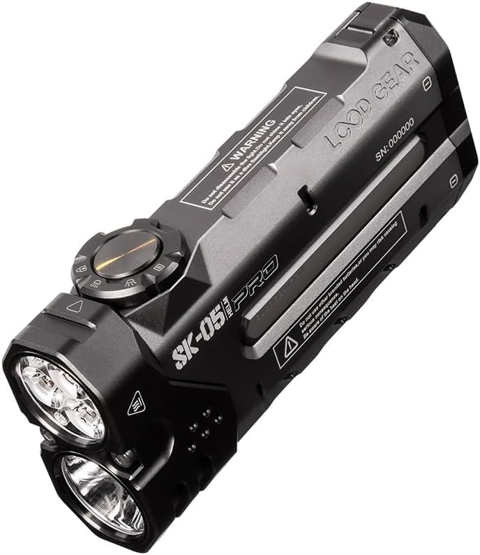 SK05 Pro Flat LED Flashlight with 8000mAh Power Bank for Adventures