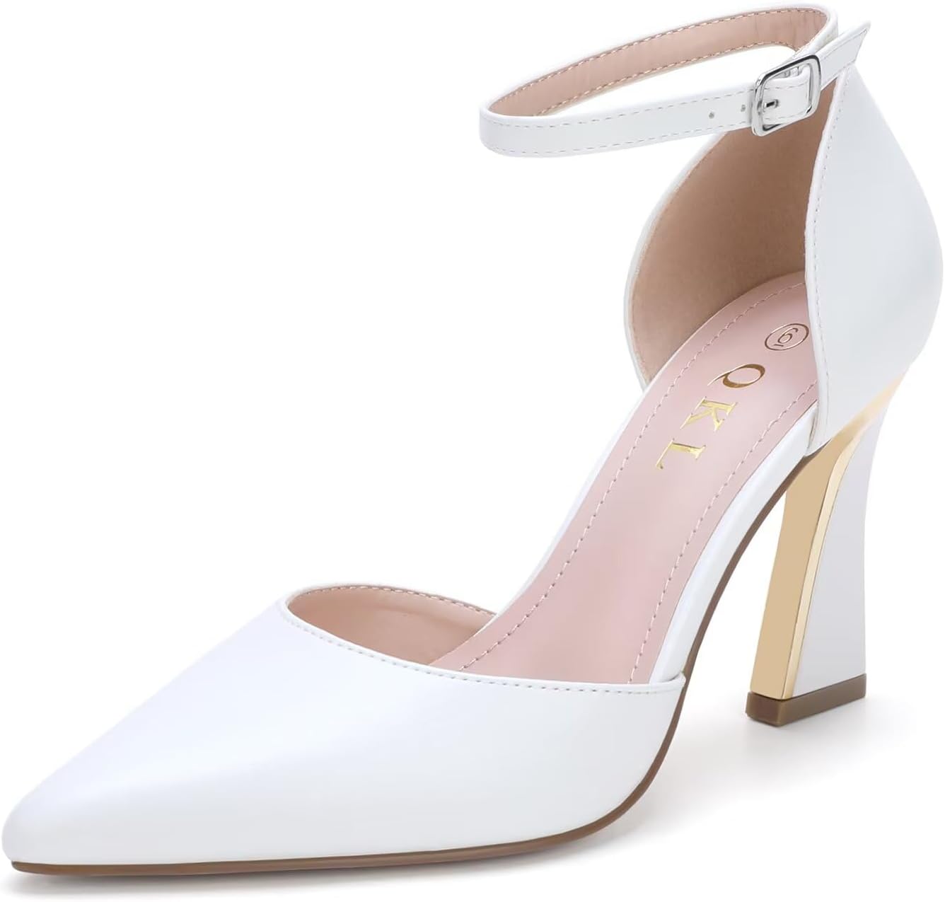 QKL Women's Closed Toe Pointed Heels Pumps for Every Occasion