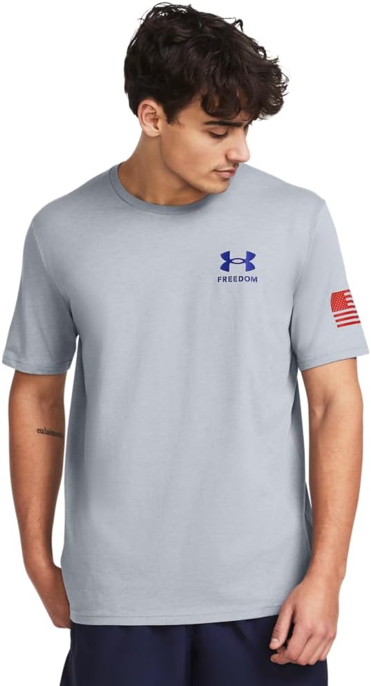 Under Armour Men's New Freedom Flag T-Shirt for Comfort and Style