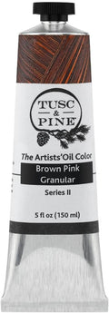 Tusc & Pine Artist Oil Paint Brown Pink Granular - 150 ml tube
