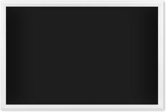 Magnetic Chalkboard 30in x 20in with White Wood Frame