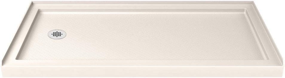 DreamLine SlimLine 32 in. D x 60 in. W Shower Base in Biscuit