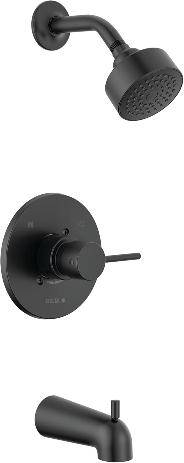 Delta Faucet Modern 14 Series Matte Black Shower Trim Kit Review