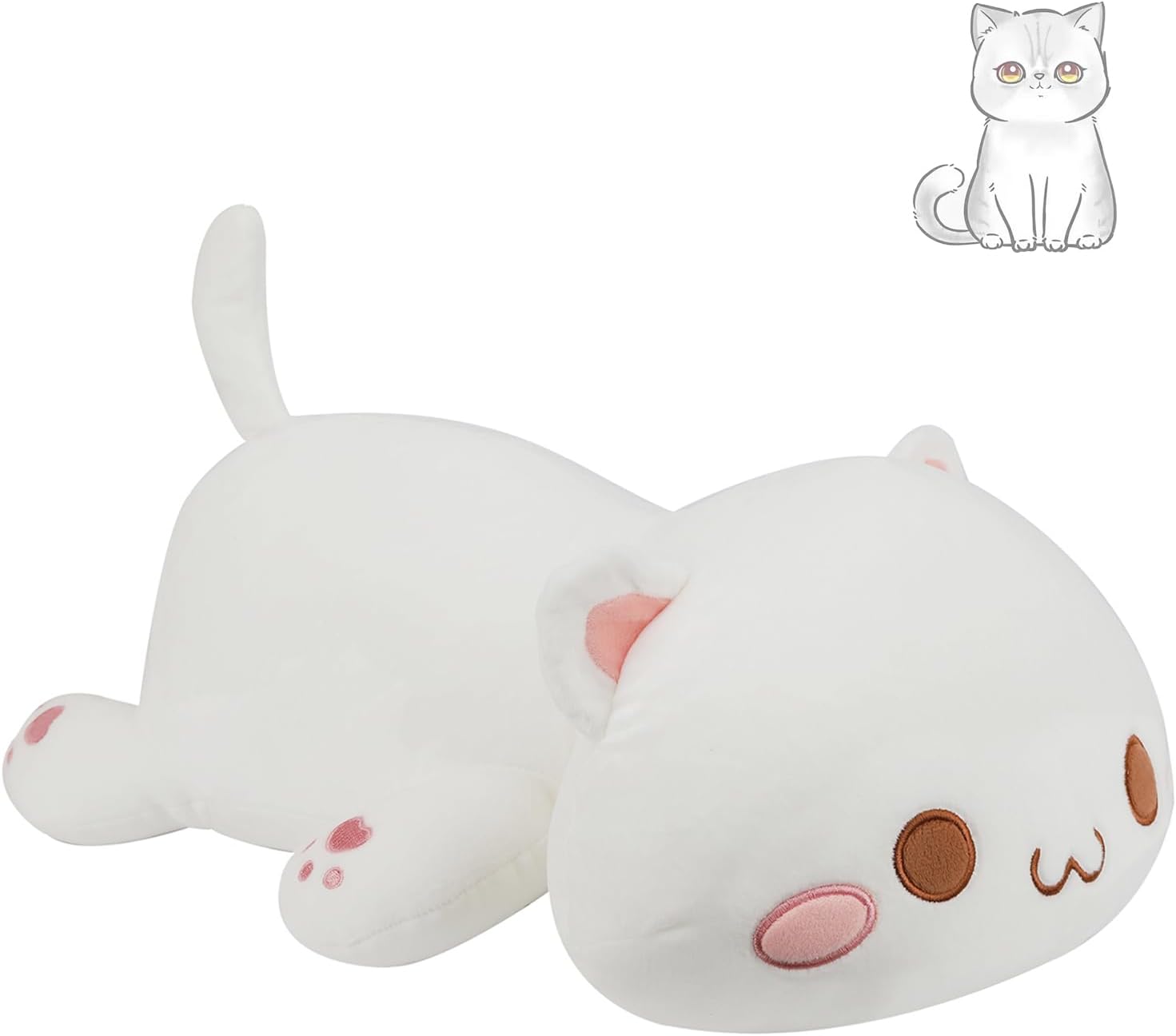 Soft 13.7 Kawaii Cat Plush - Perfect Gift for Kids!