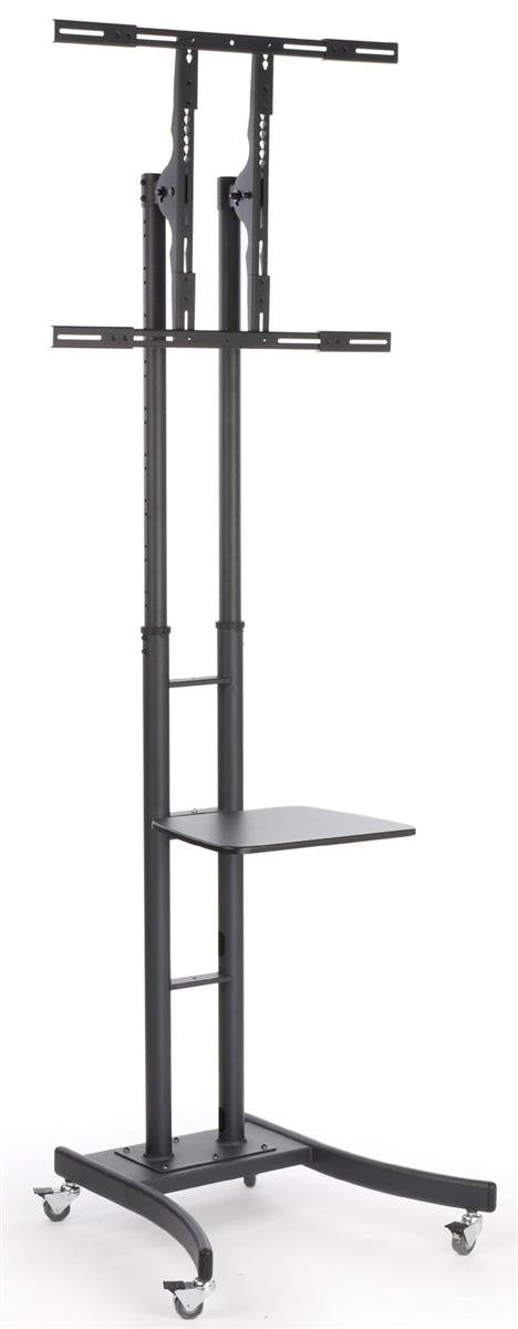 Mobile LCD TV Stand with Locking Casters for 32 to 65 Inch TVs