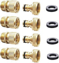 3/4 in GHT Garden Hose Quick Connect Brass Fittings - Durable