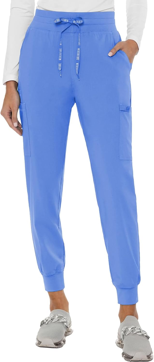 Med Couture Women's Cargo Scrub Jogger Pants for All-Day Comfort