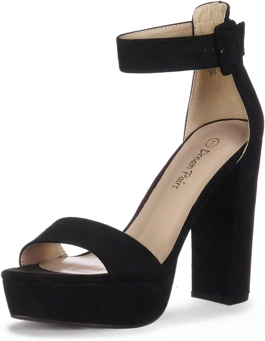 DREAM PAIRS womens Hi-lo Heeled Sandals for Stylish Elevation