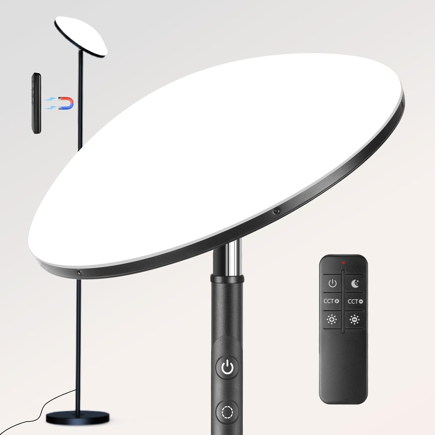 LED Floor Lamp with Remote & Touch Control for Modern Spaces