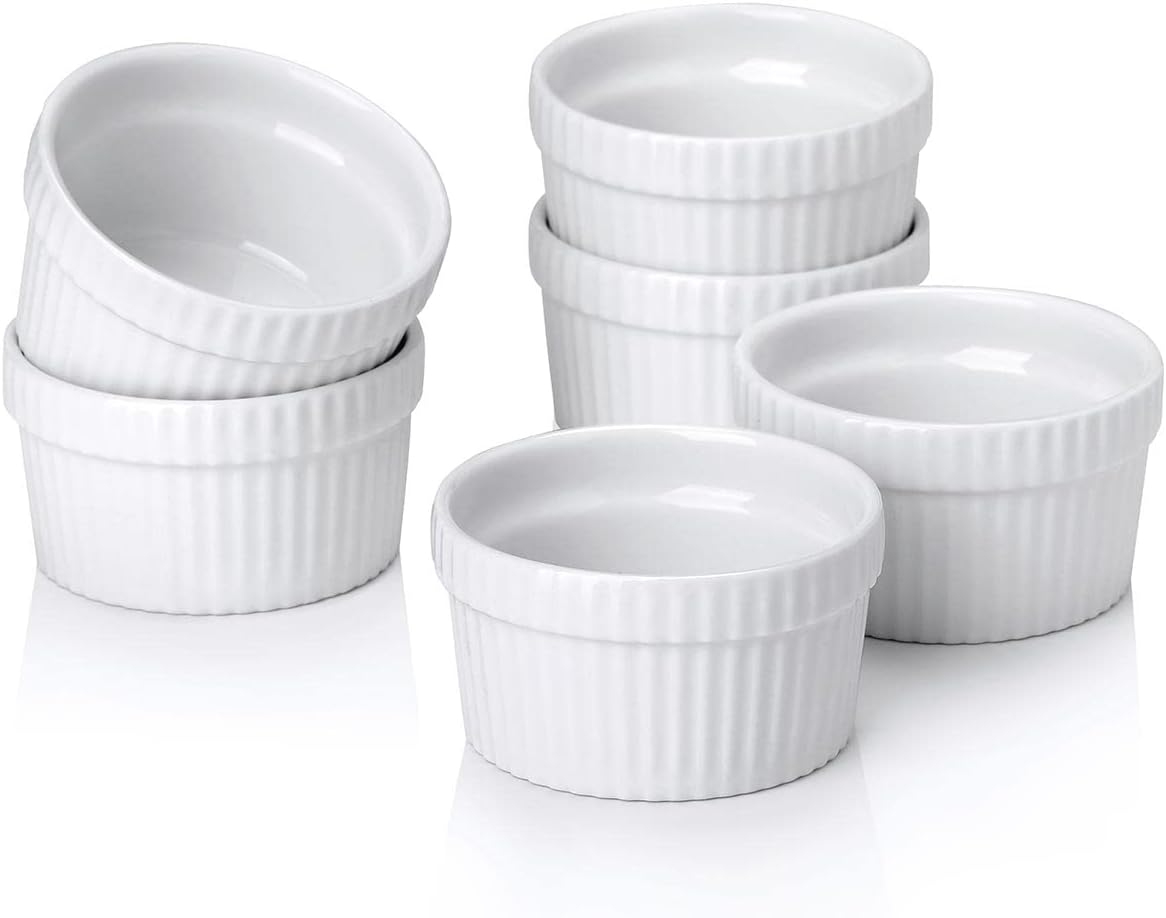 Vidalenta Mini Ramekins Set of 6 - Perfect for Dipping!