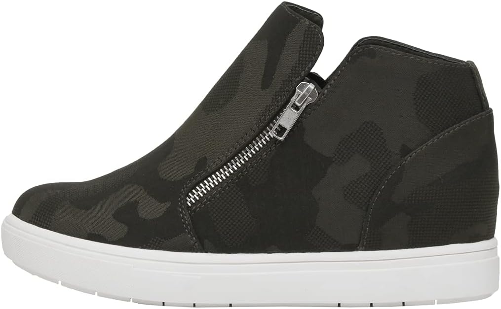 CUSHIONAIRE Women's Hart Hidden Wedge Sneaker for Comfort
