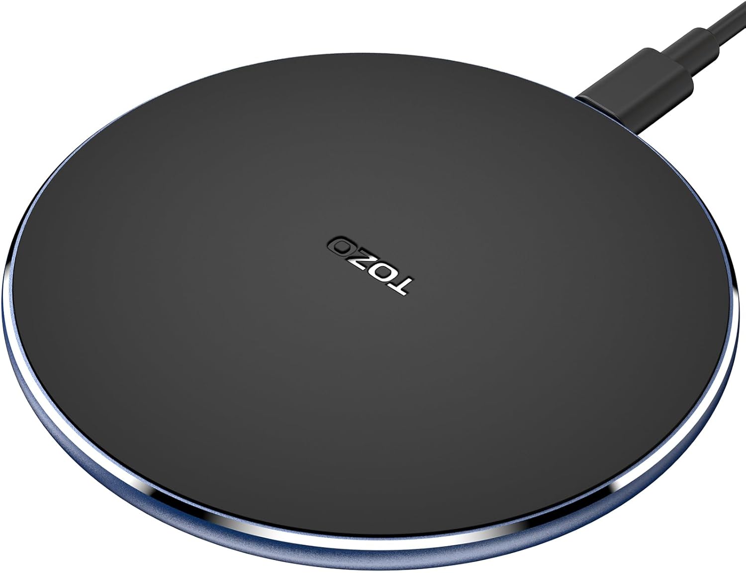 TOZO 2025 Upgraded 15W Wireless Charger - Fast Charge iPhone & Samsung - Royal Blue