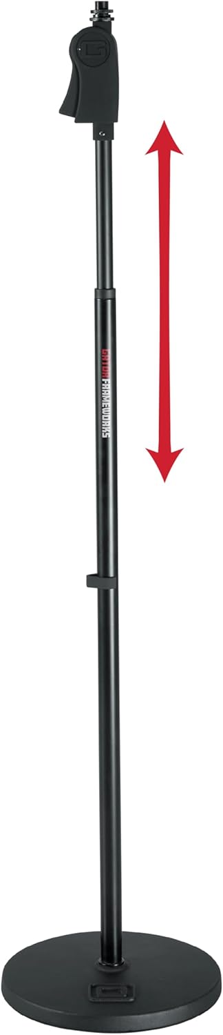 Gator Frameworks Microphone Stand with Adjustable Height Feature