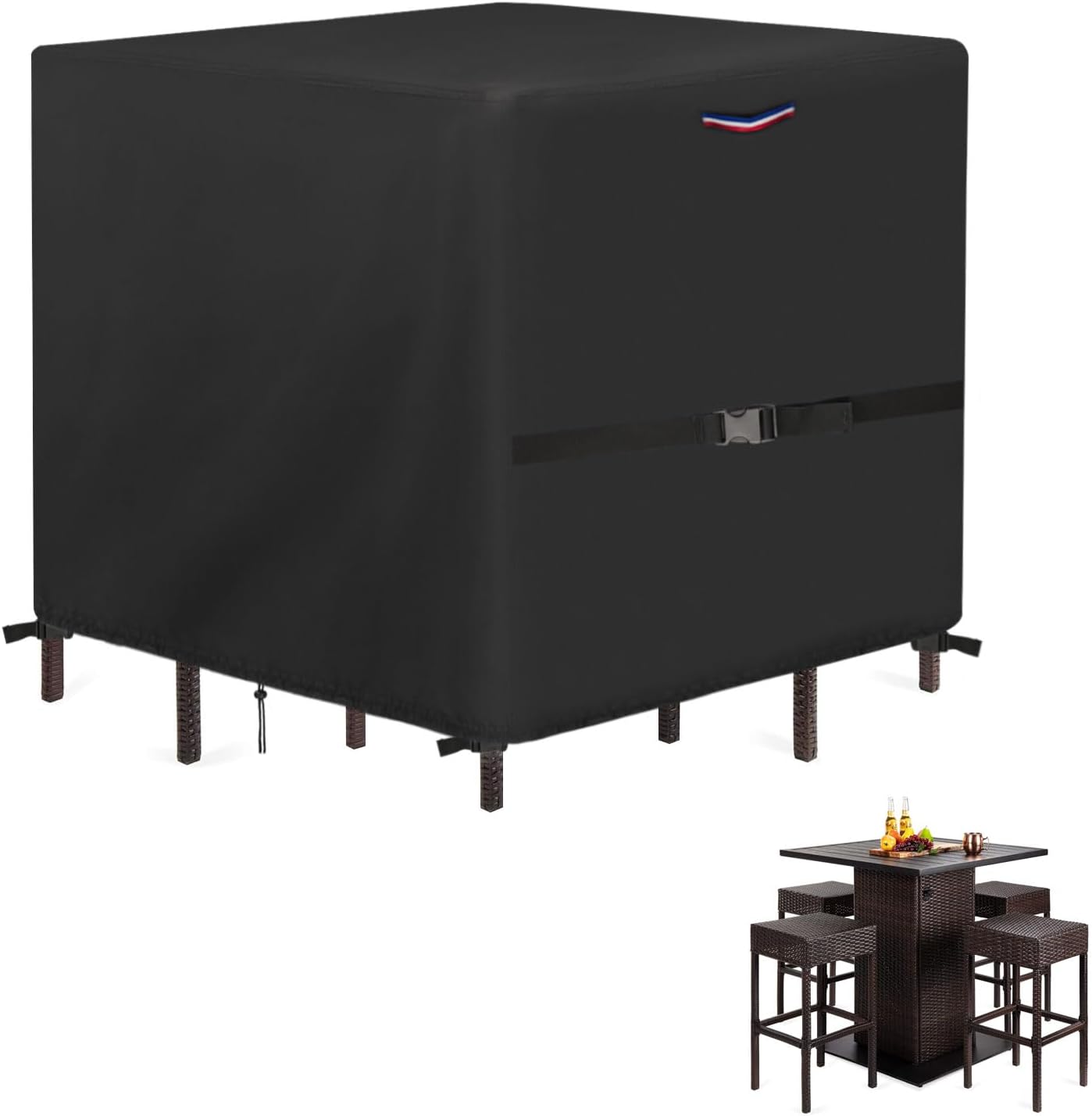 Outdoor Furniture Set Cover for 4 x 4 ft Table and Chairs