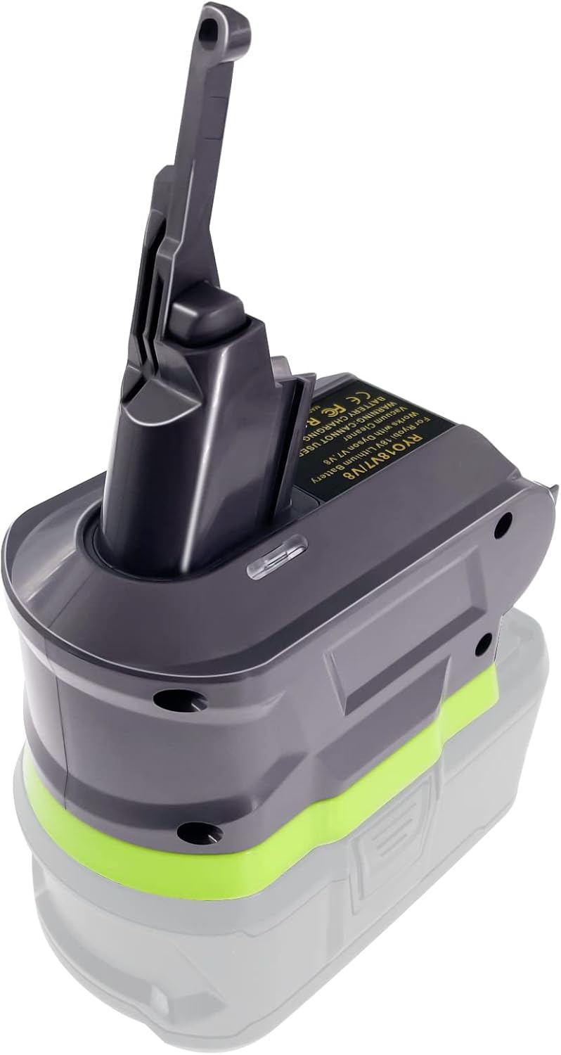 Dyson V7/V8 Adapter: RYOBI 18V to 18V HP Battery Conversion