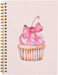 Pink Bow Coquette Notebook Journal for Women 5.5x8.3 in - Hardcover
