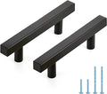 Matte Black 3 in Hole Center Cabinet Handles 60 Pack - Durable Kitchen