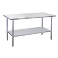 Profeeshaw Stainless Steel Prep Table 60x30 in - Heavy Duty Work Table