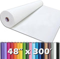 PerkHomy White Kraft Paper Roll 48in x 300ft - Durable Craft