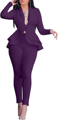 Salimdy Elegant Women's Blazer and Trouser Set for Any Occasion