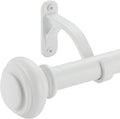 72-144 Inches Adjustable Curtain Rods for Heavy Duty Curtains