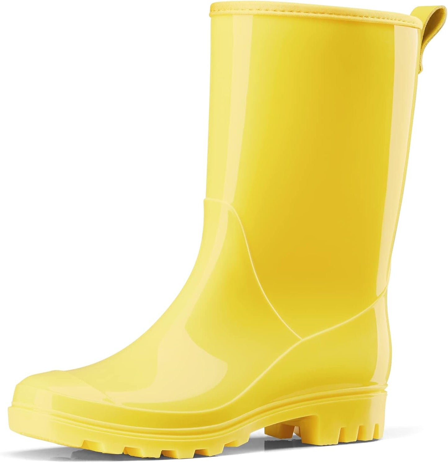 HISEA Women's Mid Calf Rain Boots - Stylish Waterproof Garden Shoes