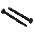 Lag Screws Bolts 5/16 in x 3 in 30-PCS - Black Stainless Hex Head