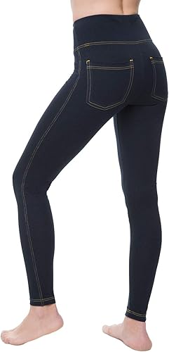 Nirlon Women's Jeggings High Waist Tummy Control Jean Leggings