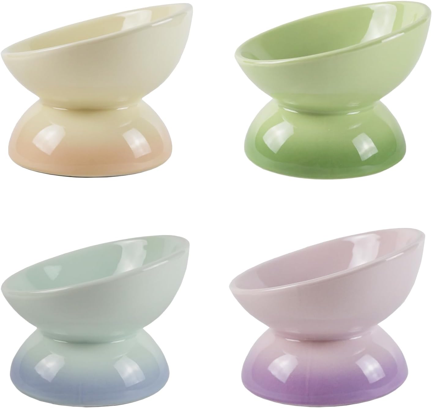 Stress-Free Elevated Cat Bowls Set by LOVINFURBABY 