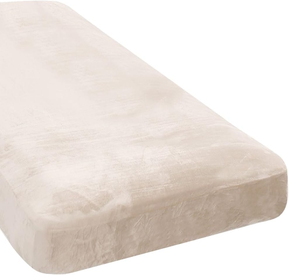 Luxurious Velvet Stretch Chaise Cover for L Shaped Sofa