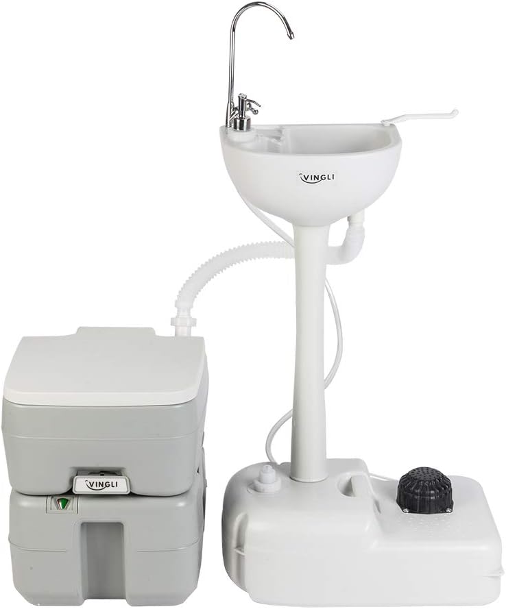 VINGLI Portable Sink & Toilet Combo | Self-contained & Lightweight