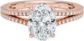 1-3 CT Moissanite Engagement Ring Colorless VVS1 - Twisted Vine HK