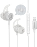 Pure White Magnetic Lightning Earbuds for iPhone Sports