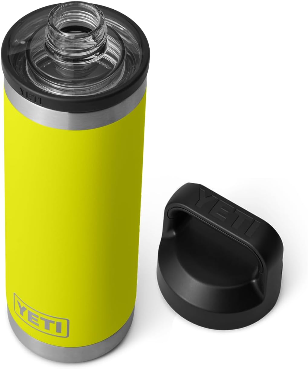 YETI Rambler 18 oz Bottle with Leakproof Chug Cap in Firefly Yellow