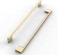 FILTA 6 Pack 10 in Hole Centers Brushed Brass Cabinet Pulls - Elegant