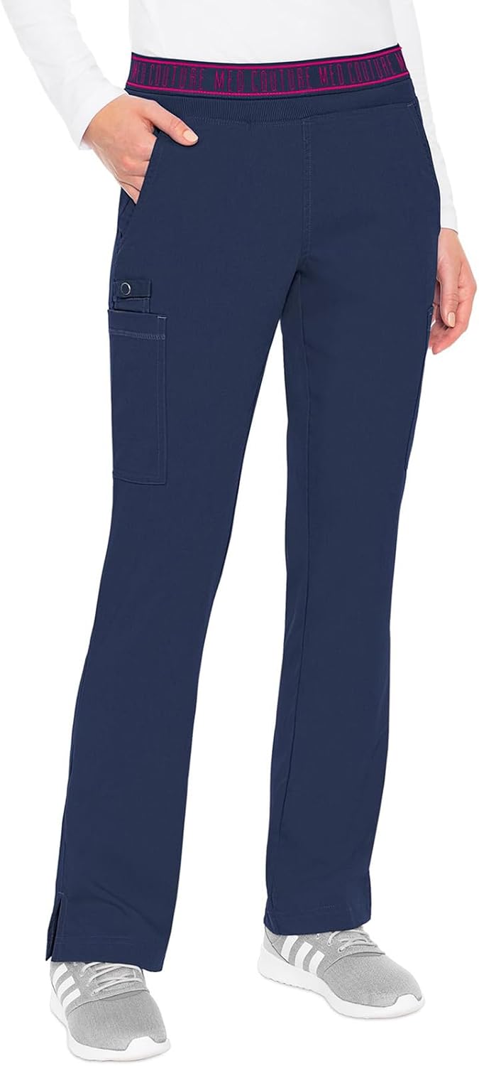 Med Couture Women's Yoga Pull-On Pant with 7 Pockets for Comfort