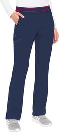 Women's Yoga Pull-On Scrub Pant with 7 Pockets - Comfortable Fit waist