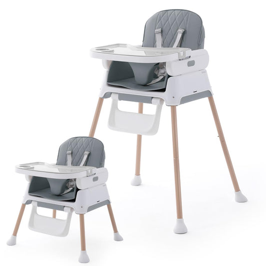 Soobaby 3-in-1 Baby High Chair: Adjustable, Portable & Easy to Clean