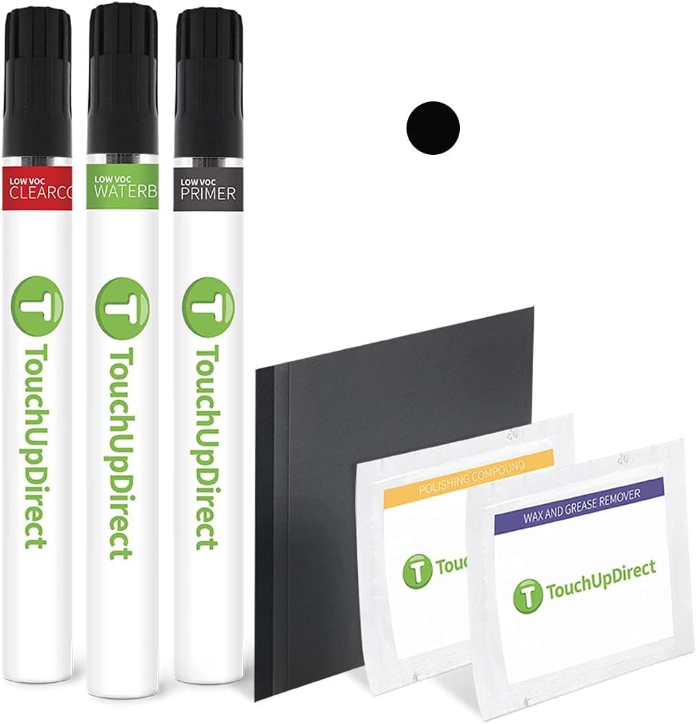 TouchUpDirect Mosaic Black Metallic Touch Up Paint Brush Kit
