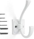 khtumeware Vintage Wall Hooks 10 Pack - Sturdy Space Saving Coat Hooks