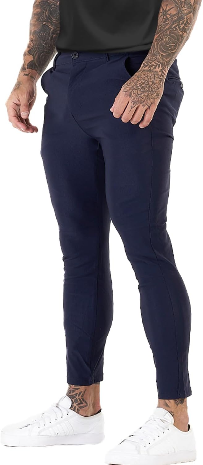 GINGTTO Mens Dress Pants Slim Fit Chino Pants for Men
