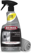 Weiman Stainless Steel Cleaner - Fingerprints Shield, Streak-Free Shine
