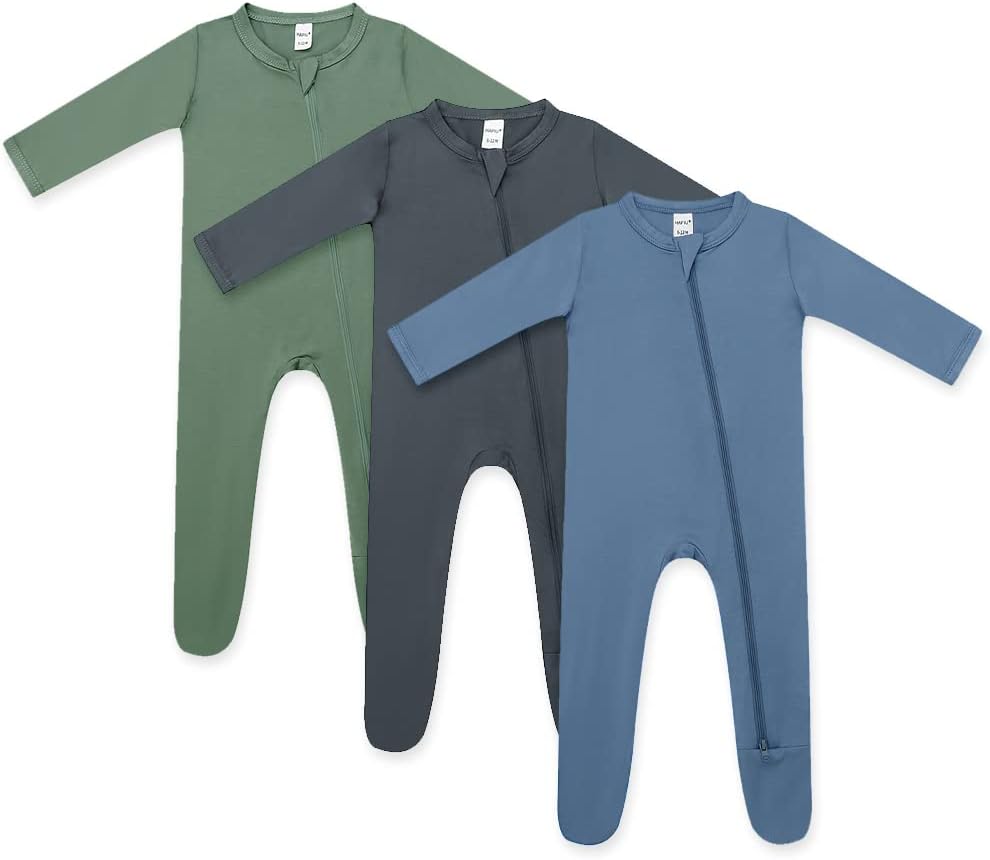 HAPIU Rayon from Bamboo Baby Footed Pajamas for Comfort