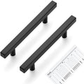 Matte Black 4 in Cabinet Pulls Pack of 30 - Modern Black Handles